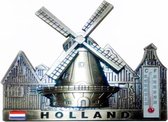Magneet Dorpstafereel Thermometer Holland Brons - Souvenir