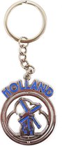 Sleutelhanger Mono Spinning Holland Molen Blauw - Souvenir