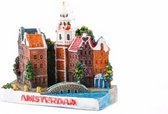 3D Magneet Stadstafereel Amsterdam - Souvenir