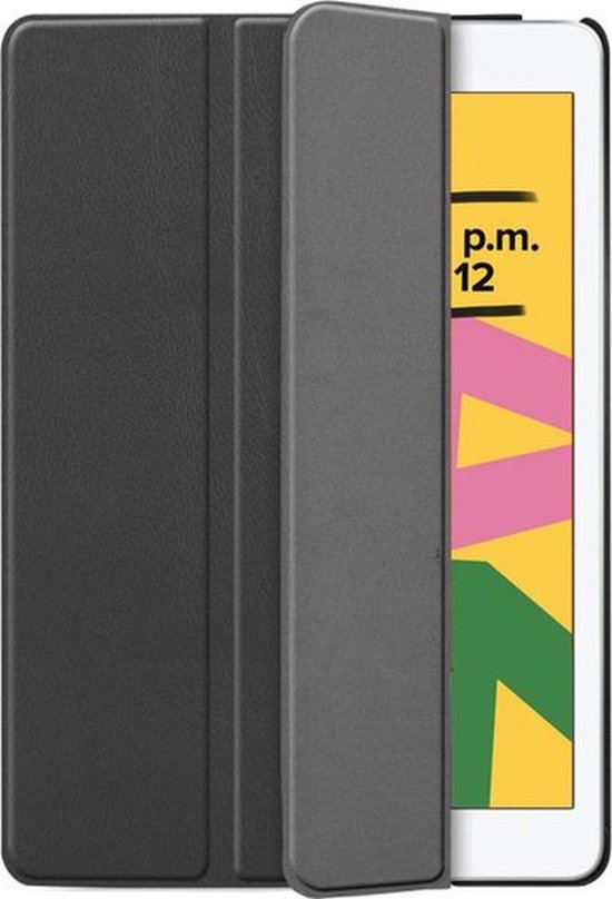 Just in case Smart Tri-Fold Apple iPad (2021/2020) Book Case Zwart