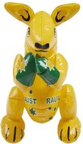 Smiffys Feest Decoratie Inflatable Kangaroo Geel