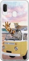 Samsung A20e hoesje - Wanderlust | Geschikt voor: Samsung Galaxy A20e  | Siliconen TPU Case | Tekst - Multi