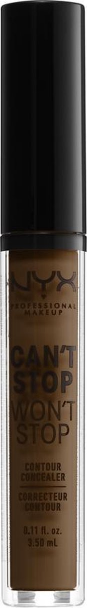 NYX Professional Makeup Can't Stop Won't Stop Contour Concealer Walnut Concealer 3 5 ml
