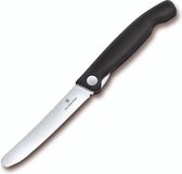 Couteau à tomates pliable Victorinox Swiss Classic - 11cm - Lisse - Zwart