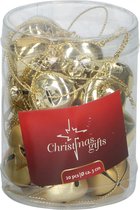 Christmas Gifts Kerstbelletjes 3 Cm Goud 20 Stuks