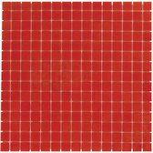 1,04m² - Mozaiek Tegels - Amsterdam Vierkant Red 2x2