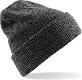 Bonnet d'hiver tricoté Heritage Beanie en gris foncé pour adultes - Chapeaux femme / chapeaux homme - 100% polyacrylique