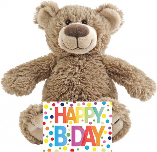 Cadeau Kinder Happy Horse nounours de 22 cm avec carte de voeux Happy  Birthday au... | bol.com