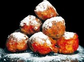 Duni Servetten Oliebollen 3-laags 33 X 33 Cm Papier Zwart 20 Stuks