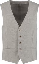 GENTS | Gilet Heren | Viscose |  miniruit zand Maat L