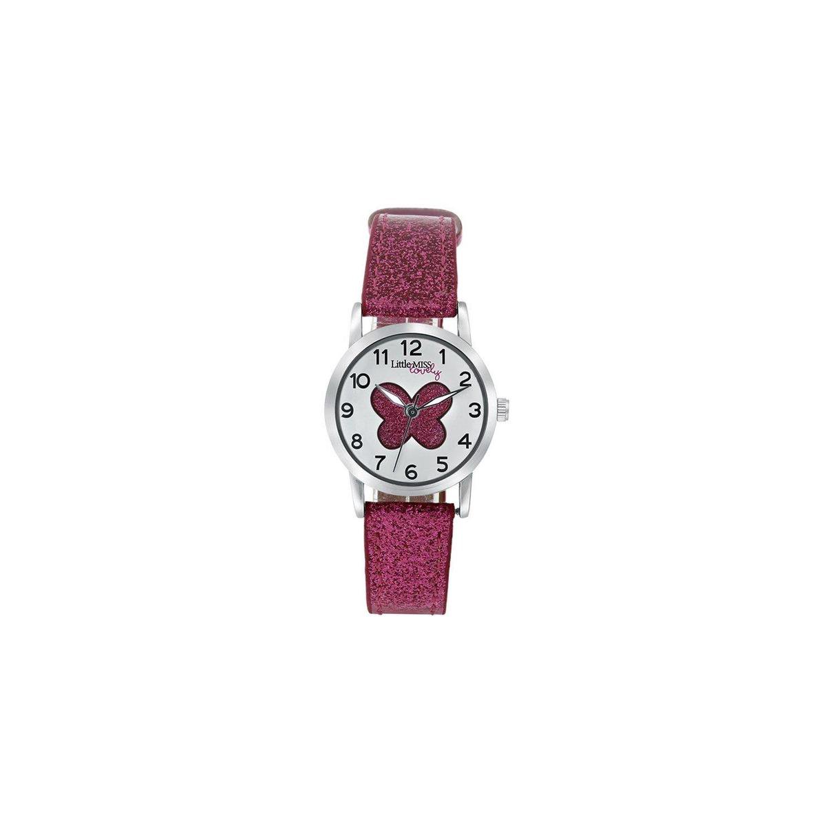 Little Miss Lovely horloge met roze PU band