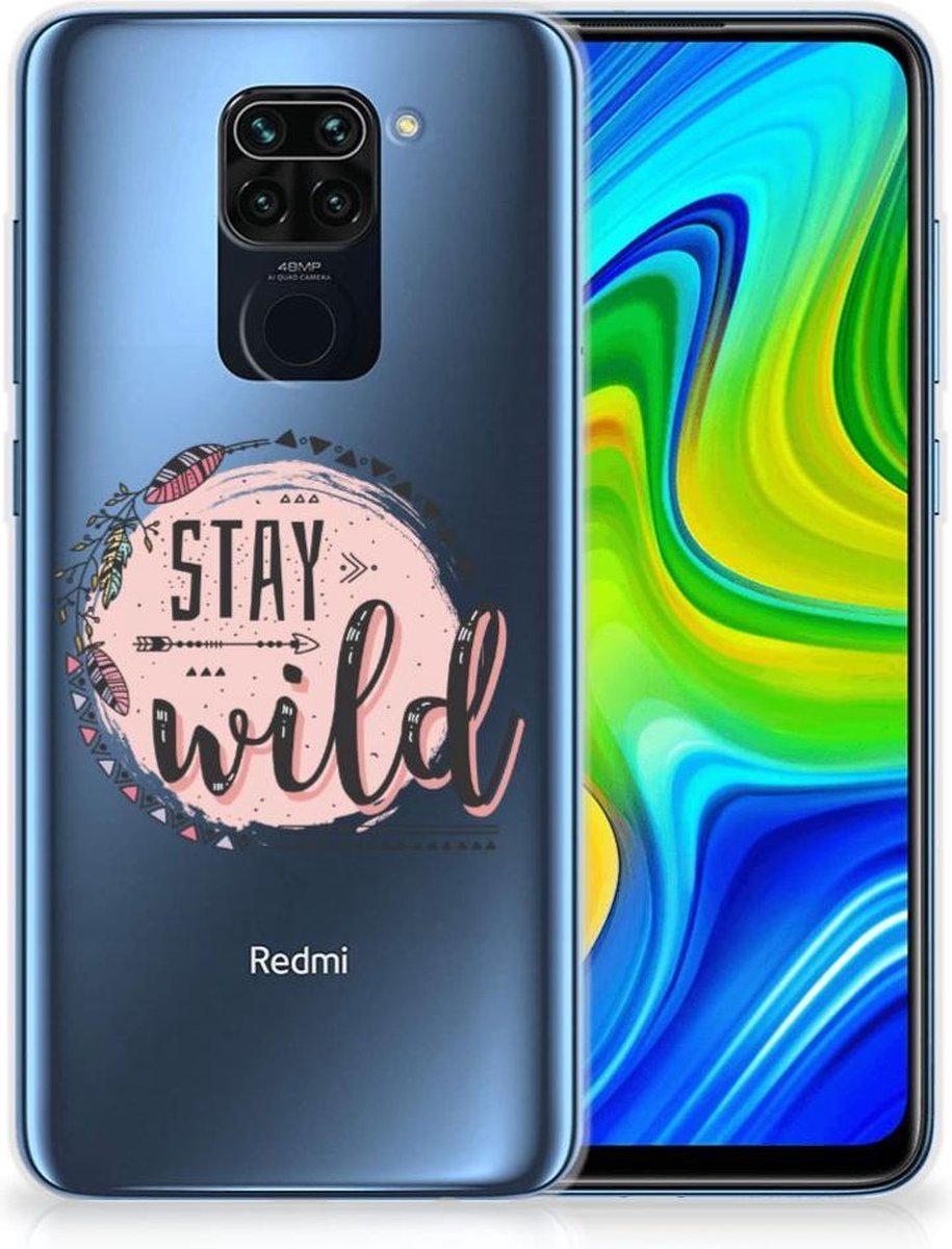 Xiaomi Redmi Note9 Telefoonhoesje met Naam Boho Stay Wild