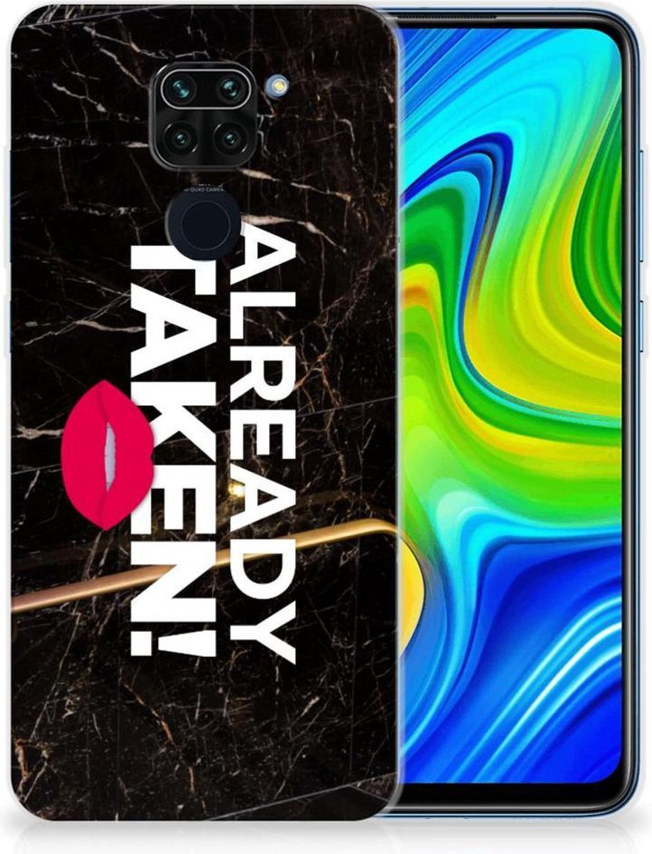 Xiaomi Redmi Note9 Siliconen hoesje met naam Already Taken Black