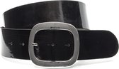 Thimbly Belts Zwart lak dames riem - dames riem - 5 cm breed - Zwart Lak - Echt Lak Leer - Taille: 85cm - Totale lengte riem: 100cm