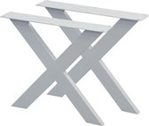 Set witte X tafelpoten 72 cm (koker 10 x 4)
