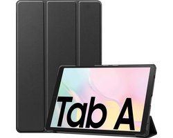 Hoes - Geschikt voor Samsung Galaxy Tab A7 - Dun & Stevig - Trifold Bookcase - Hard Cover - Hardcover Book Case - Tablet Hoesje - Zwart