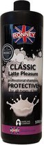 Ronney Professional Shampoo Classic Latte Pleasure Protective For All Types of Hair 1000ml - Normale shampoo vrouwen - Voor Alle haartypes