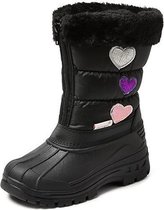 Gevavi Winter Boots | CW94 gevoerde winterlaars Gevoerde Winterlaars | Snowboots Kinderen | Maat 28 | Zwart