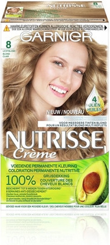 Garnier Nutrisse Creme Haarverf 80 - Licht Natuurlijk Blond | bol.com