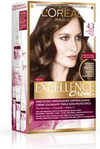 L'Oréal Paris Excellence Crème 4.3 - Midden Goudbruin - Haarverf