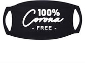 Zwart Mondkapje 100% Corona Free