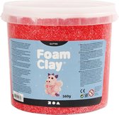 Foam Clay®, rood, glitter, 560gr