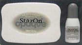 Inktkussen Stazon + Navulling, Mist gray (1 st)
