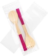 Gripzakken met Ophanggat 14x40.5cm Kristalhelder PP 50 Micron (100 stuks)