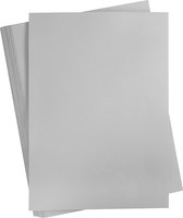 Gekleurd Karton, A2, 420x594 mm, 180 gr, grijs, 100 vel/ 1 doos | Knutselpapier | Knutselkarton