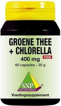 SNP Groene thee chlorella 400 mg puur 60 capsules