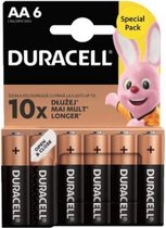 Duracell Budgetverpakking 1x 12 stuks LR6 AA alkaline batterijen