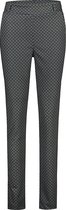 Cassis - Female - Legging met geometrische, etnische print  - Zwart