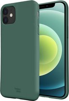 HappyCase Apple iPhone 12 Mini Hoesje Siliconen Back Cover Groen
