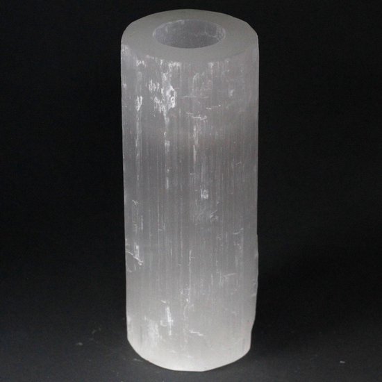 Seleniet Theelichthouder - Cilinder - Kandelaar - 20 cm