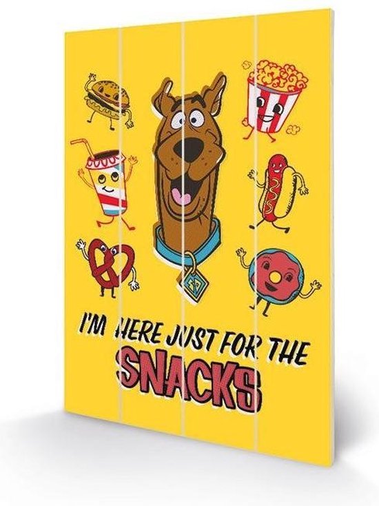 SCOOBY DOO - Wood Print 40X59 - Snacks | bol.com
