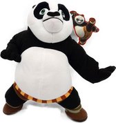 Kung Fu Panda - Master Po - Gevechtshouding - Knuffel - Knuffelbeer - Pluche - 28 cm