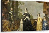Canvas  - Oude Meesters - Frederik Hendrik en Amalia v Solms, Gerard v Honthorst - 120x80cm Foto op Canvas Schilderij (Wanddecoratie op Canvas)