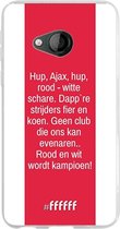 HTC U Play Hoesje Transparant TPU Case - AFC Ajax Clublied #ffffff