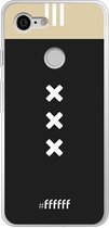 Google Pixel 3 Hoesje Transparant TPU Case - AFC Ajax Uitshirt 2018-2019 #ffffff