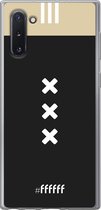 Samsung Galaxy Note 10 Hoesje Transparant TPU Case - AFC Ajax Uitshirt 2018-2019 #ffffff
