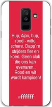 Samsung Galaxy A6 Plus (2018) Hoesje Transparant TPU Case - AFC Ajax Clublied #ffffff