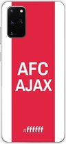 Samsung Galaxy S20+ Hoesje Transparant TPU Case - AFC Ajax - met opdruk #ffffff