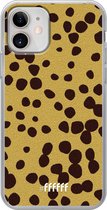 iPhone 12 Mini Hoesje Transparant TPU Case - Cheetah Print #ffffff