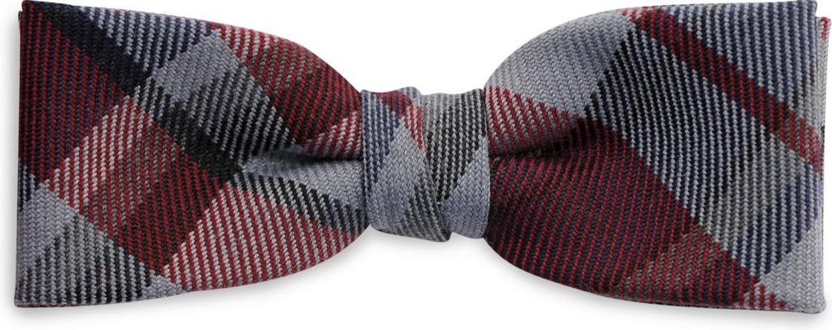 We Love Ties - Strikken - Kinderstrikje Neat Nick junior - grijs / rood