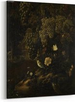 Schilderij - Druiven, bloemen en dieren — 70x100 cm