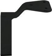 Zwarte vierkanten design meubelpoot 14 cm