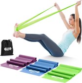 Booty band - CKB ltd - builder bands Resistance - Weerstandsband Sport elastiek - Fitness Powerband Weerstand banden Pull up Power - Elastieken - Tube - Set van 3