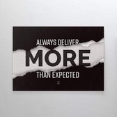 Walljar - Deliver More Than Expected - Muurdecoratie - Poster