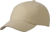 Myrtle Beach Volwassenen Unisex Zwaar Katoen 5 Paneelkapje (Beige)