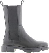 Tango | Romy 1-b black   leather chelsea boot detail - black sole | Maat: 42